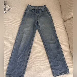 American Eagle straight leg high waisted jeans